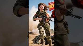 The Best Global Stunning Femal Tank Soldier Run ep64 #navy #heroic #military #animals #midjourney
