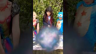 Halloween Science Experiment for Kids🕷 How to pick up ice with a string #shorts #scienceforkids