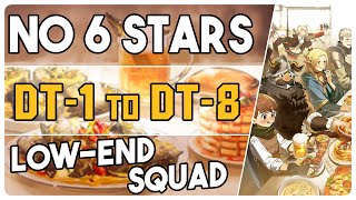 All DT Stages | DT-1 to DT-8 | Low End Squad |【Arknights - アークナイツ】