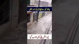 Urban Flooding in Rawalpindi #flood #heavyraining #weatherupdate #nalalai