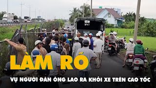 Man opens door and jumps out of car on Ho Chi Minh City - Trung Luong highway