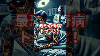 最恐の奇病トップ3!　驚愕の1位は自己が崩壊していく!?…    #奇病 #Top3 #最恐 #病気 #ランキング   VOICEVOX:青山龍星