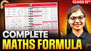 Class 12 Maths - ALL Formulas and Concepts in 1 Shot 🔥