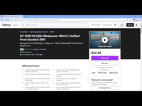 S7-1200 SCADA-Webserver-WinCC Unified From Scratch 3IN1 is available on Udemy #shorts