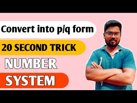 How to represent  decimal  numbers in the form p/q ? ॥ Quickly Trick॥ Number  System class-9 #viral