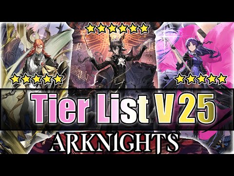 Tier List V25 - Ebenholz/Hibiscus the Purifier - 28/12/2022 - Arknights [Global Server]