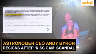 Astronomer CEO Andy Byron Resigns | Formal Probe After Coldplay Concert Clip | Cabot Put On Leave