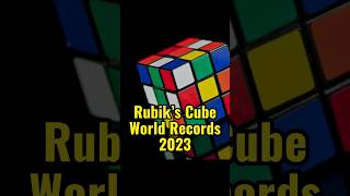Rubik’s Cube World Records 2023. Best of 2023. #rubikscube #shorts #bestof2023