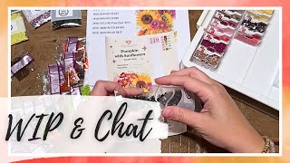 WIP and Chat - Kitting up a new autumn diamond painting, a low week, and the benefits of a no-buy