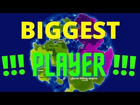 Becoming the BIGGEST player in a 500 player Battle Royale... Kinda!!! (Territorial.io)