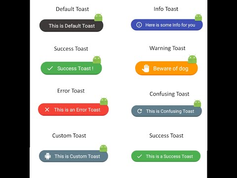 Xamarin Froms Toast Notification Message