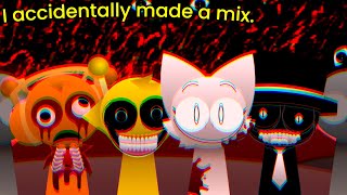 I accidentally made a Sprunki Pyramixed Comparison Mix.
