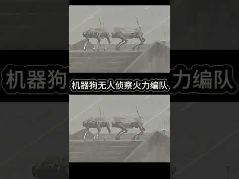 机器狗无人侦察火力编队