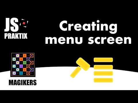 Magikers - Create menu screen - JavaScript simple game coding