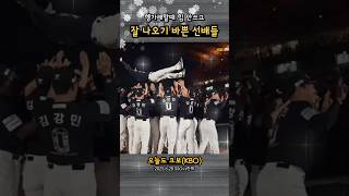 헹가래할 때 힘 안쓰고 잘나오기 바쁜 선배들 (feat 최정, 김광현)