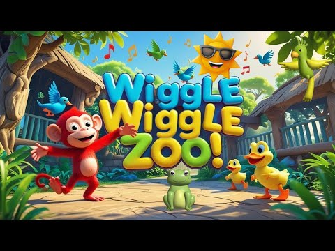 Wiggle and Learn! Zoo Song for Preschoolers 🎶Toddler Animal Song | Wiggle, Flap, Jump & Count!