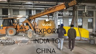 Export india to china 100 % pure leather |