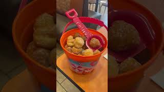 Summer Dunkin munchkin buckets! So cute! #dunkindonuts #food #summer #beachsnacks #florida #orlando