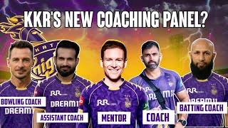 🚨KKR's NEW COACHING PANEL FOR 2026?| KKR mentor: Eoin Morgan| Dale steyn |Irfan Pathan| Hasim Amla🤯.