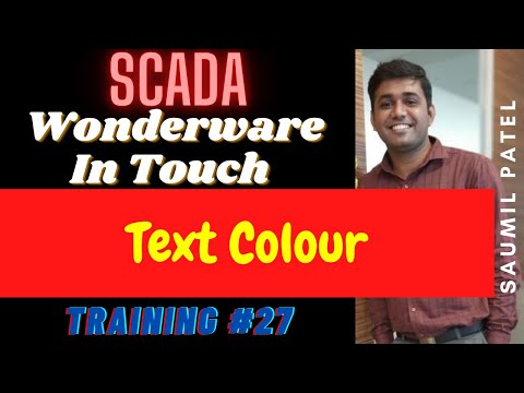 SCADA Training 27 - Text Colour into InTouch Software