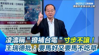 凌濤打臉朱立倫稱＂撥補台電＂寸步不讓！再為罷免添柴火？王瑞德批KMT： 要馬兒好又要馬兒不吃草｜94要賺錢