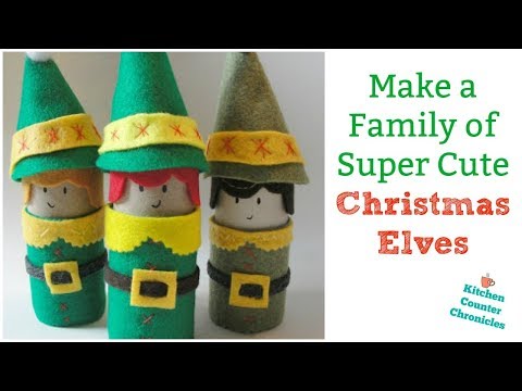 How to Make a Silly Christmas Elf Family