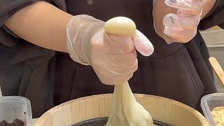 Handmade milk mochi, super soft - Taiwanese street food