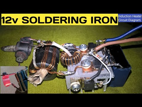 12v Soldering Iron making at home | Induction heater circuit make with old computer parts