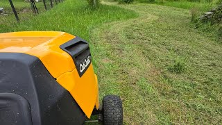 🇵🇱 POV - KOSZENIE 30a DZIAŁKI TRAKTORKIEM 🇺🇸 CUB CADET LT1 Z SILNIKIEM B&S WYRZUT BOCZNY 6MT RWD 🇺🇸
