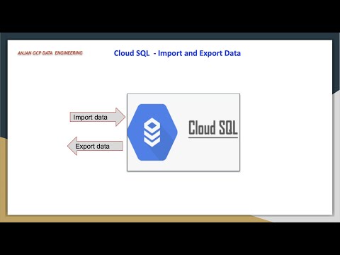 Import and Export data to and from Cloud SQL Instance