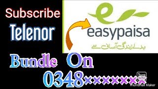 How To Subscribe Telenor Bundle Via Easypaisa Account (Alidanish)