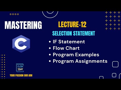 Mastering C : IF Statement in C Programming | Codademy | Your Passion Our Aim | #cprogramming