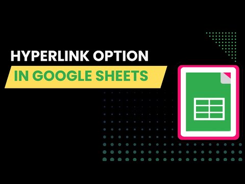 How to use hyperlink in Google sheets