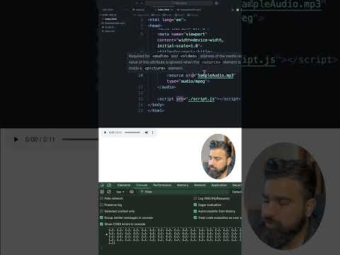 Audio tag in html  🚀