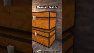 Minecraft Mountain Survival Base🏡#shorts
