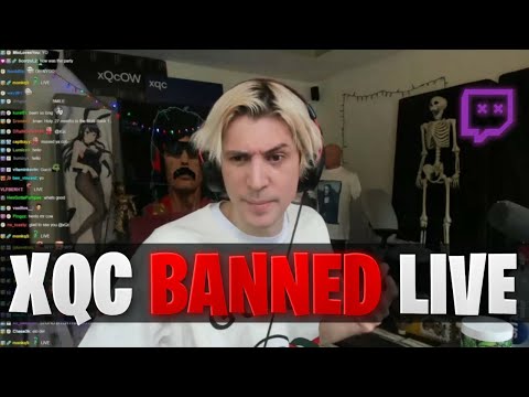 xQc Gets Permanently Banned LIVE!