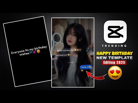 New Capcut Trending Happy Birthday Template | Instagram Trending Video Editing 2025