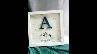shadow alphabet frame/