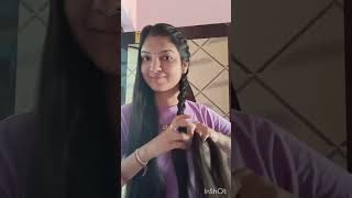 two side braids for school girls #hairstyle #shortvideo