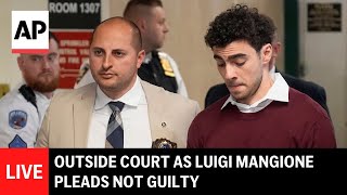 LIVE: Outside court as Luigi Mangione pleads not guilty to federal murder charge