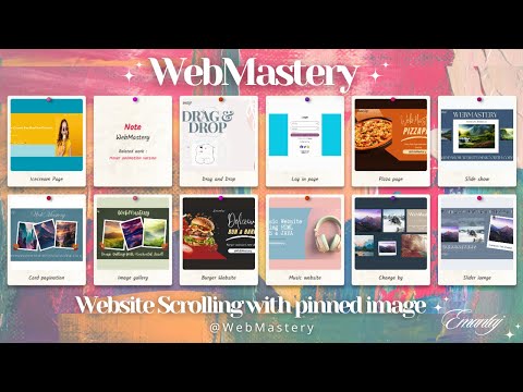 Scrolling Website With Pinned Images |Using HTML CSS & JAVA|