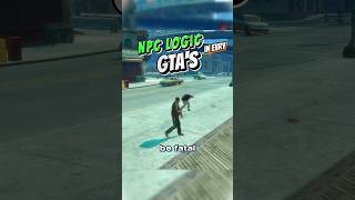 The realism of NPCs in GTA games #gta #gta5 #gaming