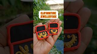 Clay Miniture Jewellery box making idea. #claycraft #miniature #diy #craft #shorts #trending #craft