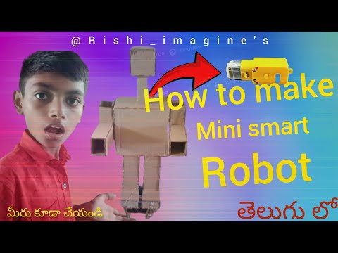 how to make mini smart robot in telugu with bo motor s