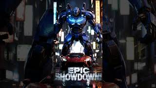Robot vs Supercar: Futuristic Battle in Cyberpunk City!”
