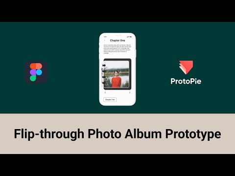 Flip-through Photo Album Prototype with just a Tap in @ProtoPie
