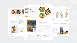 How To Make A website Using HTML CSS & JavaScript | Restaurant Website Design