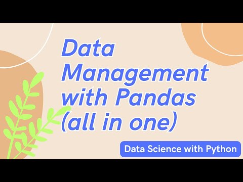 Data Management with Pandas | Data Science with Python | #pandas #preprocessing #dataanalysis