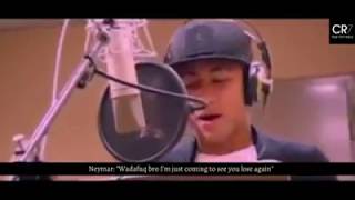 Messi and Neymar sing "See You Again" while Cristiano interrupts