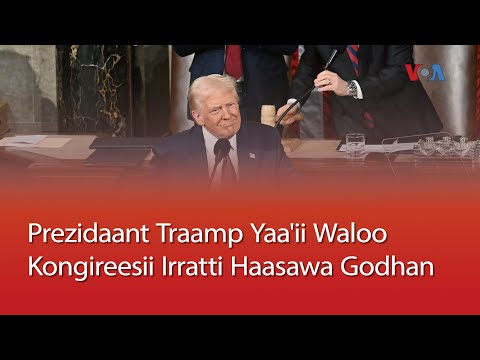 Prezidaant Donaald Traamp Yaa'ii Waloo Kongireesii Irratti Haasawa Godhan